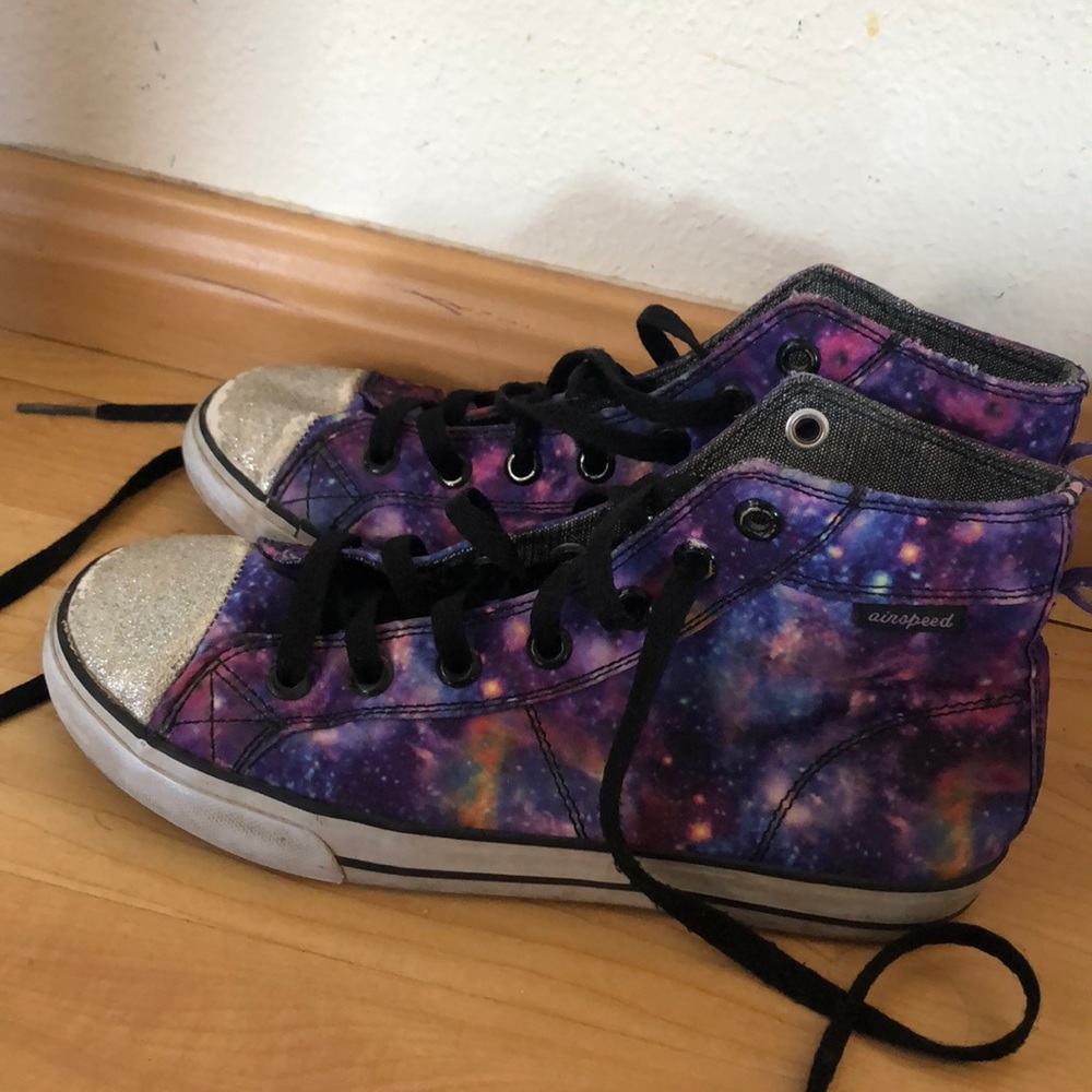 Galaxy Sneakers with sparkles